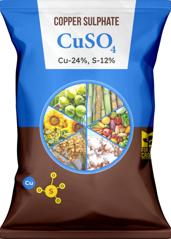 Copper Sulphate (CuSO₄) – Cu 24%, S 12%