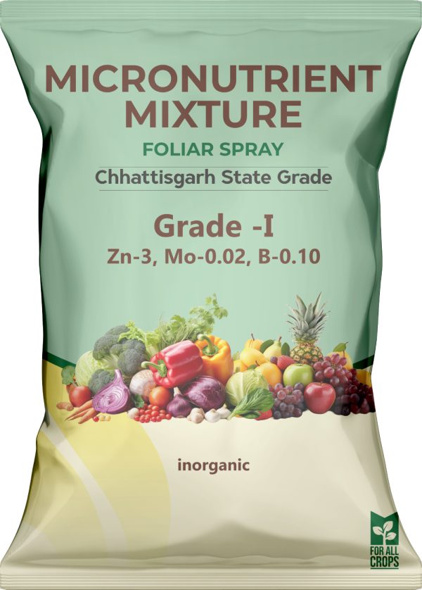 Foliar Spray (Grade I) – Zn: 3%, Mo: 0.02%, B: 0.10% (Inorganic Blend)