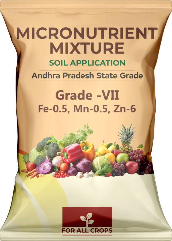 Soil Application (Grade VII) – Fe: 0.5%, Mn: 0.5%, Zn: 6% (For Citrus Crops)